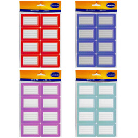 Наклейка для информации 3,2х5,2см 8л по 8шт, 64шт/уп. 8цв Y7943-18