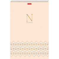 Блокнот А4 80л "Графика N" клетка, на спирали, жесткая подложка УФ-лак 092673