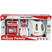 Набор Бытовой техники 43,5х9х22см пластик (чайник, плита, кулер) 2005087/LS8331K