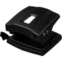 Дырокол "Essentials Metal" 30л 2-отв, d-5,5мм, с линейкой, металл, черный 403411