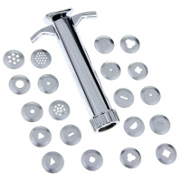 Экструдер 10см с насадками 20шт. металл Y6279-17