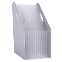 Лоток д/бумаг вертикальный 13 отделений 270х320х40мм складной, серый, полипропилен 63952GREY