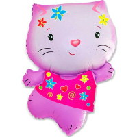 Шар возд.фигурный Котенок Китти розовый 54 см х 78см шар фольга 901676 V