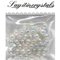 Набор бусин 10мм 13х10см радужные Y9020-19