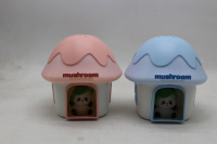 Ночник-проектор "Панда в домике" 13х13см пластик/пвх, 3 цвета, USB YD5721