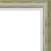 Рамка 30х40см зеленая/золото 35мм