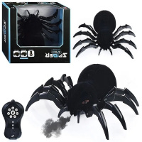 Паук р/у "Хищник" 22х20см черный, пластик (пар, свет, звук) 128A-35