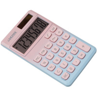 Калькулятор 8 разрядов 70х118х11мм розово-голубой "Degrade" DP-4/4030417