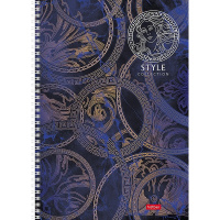 Тетрадь А4 96л клетка "От Кутюр. Выпуск №2" на спирали 3D фольга матовая ламинация 2 дизайна 077652