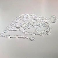 Бусы 1,8м d-8мм/4мм, прозрачные, перламутровые Y10469-24