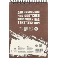 Скетчбук А4 21х29,7см 120л 90г/м2 "Sketches" спираль сверху БЛ-4576