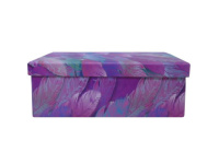 Коробка подарочная "Перья" 37*29*16,5см картон Y8607-19