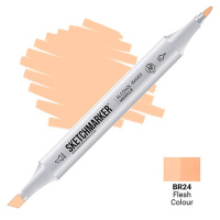 Маркер спиртовой двухсторонний "Sketchmarker" телесный SM-BR24