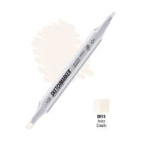 Маркер спиртовой двухсторонний "Sketchmarker" кремовый SM-BR15