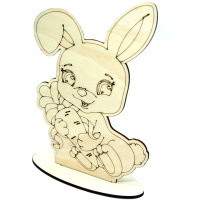 Заготовка для декорирования "Зайчик" 16х11,5см фанера 3мм 530019