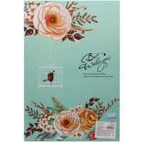 Фотоальбом 300 фото 10*15см "Птичка в клетке" голубой ФР-2726-2