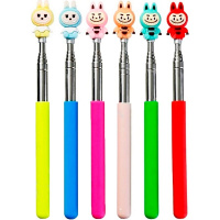 Указка телескопическая "Пикми. Зубастик" 65см пластик/металл, 6 цветов М-20514