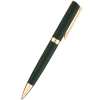 Ручка шариковая "Milano" 1мм синяя, автомат, зеленый металлический корпус 20-0345