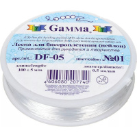 Леска для бисероплетения 0,5ммх100м белая №01 DF-05