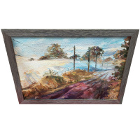 Картина "Туман" 41х60см на холсте (двп, масло)