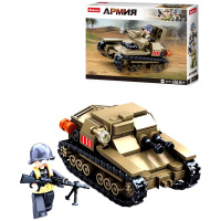 Конструктор "Вторая мировая война.Итальянская армия.Танк" 183 детали 19х23х4,5см пластик M38-B0709
