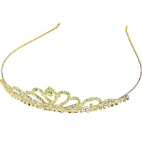 Корона со стразами, золото, металл Y6563-18