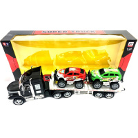 Трейлер инерционный (в комплекте 2 машинки) 53 х 20см, пластик 2006096/11930
