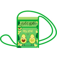 Сумка "Авокадо лав" 20х14см 1 отделение, карман, печать на ткани К-55