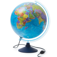 Глобус 320мм Земли политический с подсветкой Классик Евро Ке013200227
