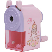 Точилка механическая 1 отв. "MiYou" 92x45x92мм пластик, 3 цвета E0641