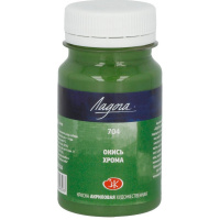 Краска акриловая 100мл окись хрома Ладога 2227704