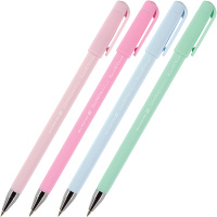 Ручка шариковая "SlimWrite Zefir" 0,5мм синяя, 4 цвета корпуса 20-0204