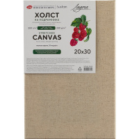 Холст на подрамнике 20х30см 280г/м2, 45% хлопок 55% лён, мелкое зерно 2473103-20х30