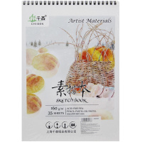 Скетчбук А4 21х29,7см 35л 160г/м2 евроспираль, жесткая подложка, 4 вида 2039339