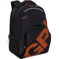 Рюкзак 32х42х22см, 1100гр, 2 отделения, 4 кармана, черный/терракот RU-423-14/9