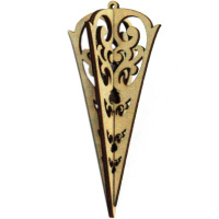 Подвеска "Сосулька 3D" 9см фанера 3мм 350015