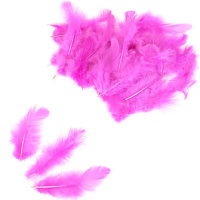 Набор перьев 100шт/уп., розовый Y7468-18
