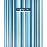 Папка-портфолио универсальное А4 "Фактура полосы" на кольцах 40 файлов пвх, пластик 39282