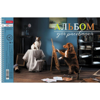 Альбом для рисования А4 40л "Профессионалы" на спирали перфорация на отрыв 4 дизайна 079781