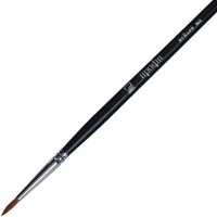 Кисть синтетика круглая №3 длинная ручка "Профи" 4607096501099