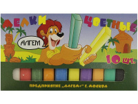 Набор цветного мела 10шт картонная упаковка НМЦ-10