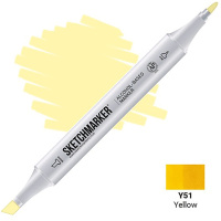 Маркер спиртовой двухсторонний "Sketchmarker" желтый SM-Y51
