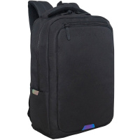 Рюкзак 29х41,5х18см, 740гр, 2 отделения, 2 кармана, черный световозвращающий RU-534-1/1