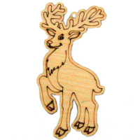 Подвеска "Олень" 9см фанера 3мм 630019