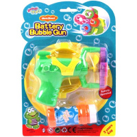 Мыльные пузыри - пистолет 2 отверстия 10х13см ассорти 2039-654