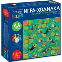 Игра-ходилка настольная "Пазл. Лесные приключения" А3 31х31см с кубиком и фишками Ин3_36843/096061