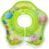Надувной круг "Морские жители" 39х39х15см зеленый 1814