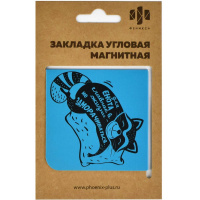 Закладка магнитная угловая "Спящий енотик" 60х60мм 50262