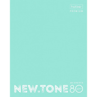 Тетрадь А5 48л клетка "NEWtone Pastel Мята" 80гр/м2 на скобе глянцевая ламинация 061699