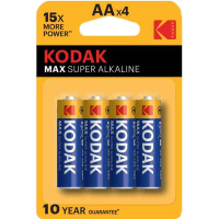 Батарейка Kodak Max Super Alkaline LR06-4BL 1шт CAT30952867